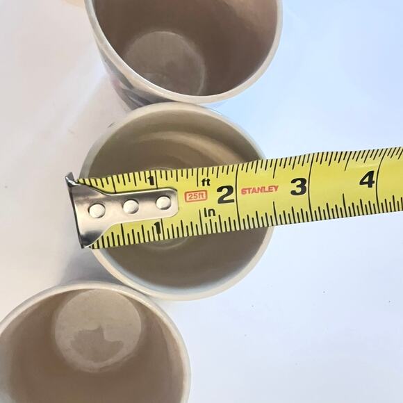 Japan Ceramic Juice Tumblers 3.5" Sake Cups Set 4 Heavy Crazing Hand Painted Vtg - Picture 7 of 8